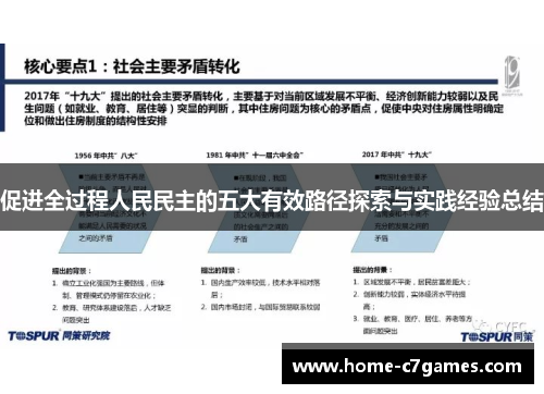 促进全过程人民民主的五大有效路径探索与实践经验总结